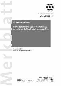 Produktbild: Merkblatt Schwimmbadbau (PDF) 2022-11