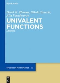 Produktbild: Univalent Functions