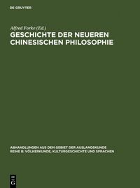 Produktbild: Geschichte der neueren chinesischen Philosophie