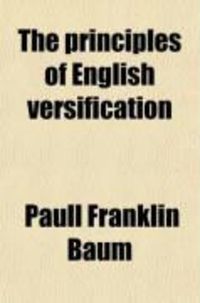 Produktbild: The Principles of English Versification