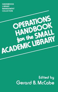 Produktbild: Operations Handbook for the Small Academic Library