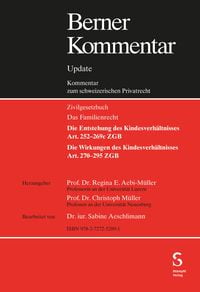 Produktbild: Kindesrecht, Art. 252-295 ZGB, Grundwerk inkl. 10. Erg&auml;nzungslieferung