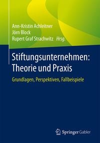 Produktbild: Stiftungsunternehmen: Theorie und Praxis