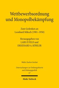 Produktbild: Wettbewerbsordnung und Monopolbek&auml;mpfung
