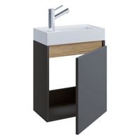 Produktbild: 2 tlg. H&auml;ngeschrank G&auml;ste-WC Waschbecken Softclose Cosila