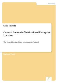 Produktbild: Cultural Factors in Multinational Enterprise Location