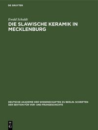 Produktbild: Die slawische Keramik in Mecklenburg