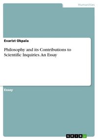 Produktbild: Philosophy and its Contributions to Scientific Inquiries. An Essay