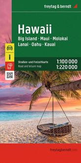 Produktbild: Hawaii, Stra&szlig;en- und Freizeitkarte 1:100.000 / 1:220.000, freytag & berndt