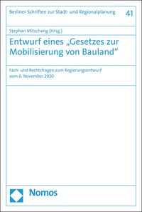 Produktbild: Entwurf eines "Gesetzes zur Mobilisierung von Bauland"