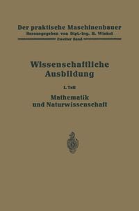 Produktbild: Die wissenschaftliche Ausbildung