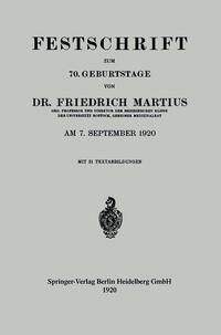 Produktbild: Festschrift zum 70. Geburtstage