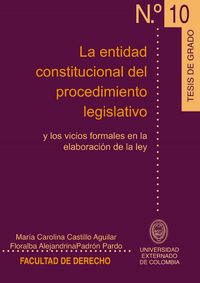 Produktbild: La entidad constitucional del procedimiento legislativo