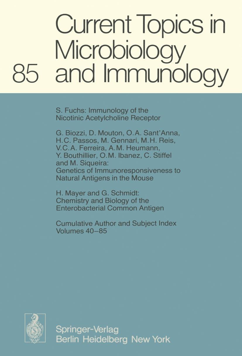 Produktbild: Current Topics in Microbiology and Immunology
