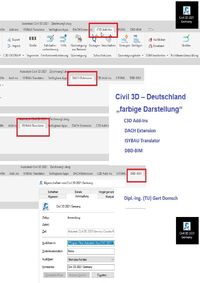 Produktbild: Cvil 3D Deutschland / Add-Ons, Add-Ins und mehr, Civil 3D Deutschland (farbige Darstellung)