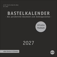 Produktbild: Premium-Bastelkalender schwarz klein 2027
