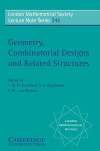 Produktbild: Geometry, Combinatorial Designs and Related Structures