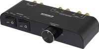 Produktbild: SpeaKa Professional 2 Port Lautsprecher-Umschalter integrierter Lautst&auml;rkeregler Schwarz