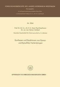 Produktbild: Synthesen und Reaktionen von Epoxy- und Episulfido-Verbindungen