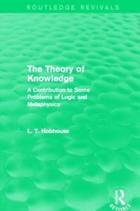 Produktbild: Hobhouse, L: The Theory of Knowledge