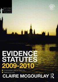 Produktbild: Evidence Statutes 2009-2010