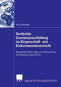 Produktbild: Verdeckte Gewinnaussch&uuml;ttung im K&ouml;rperschaft- und Einkommensteuerrecht
