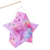 Produktbild: URSUS Laternenzeit Laternen-Bastelset, Twinkle Star, pink