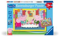 Produktbild: Kinderpuzzle 2x12 Teile - Peppa Wutz - Zeit zu feiern!