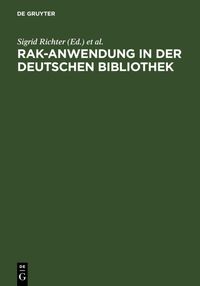 Produktbild: RAK-Anwendung in der Deutschen Bibliothek