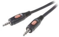 Produktbild: SpeaKa Professional SP-7870220 Klinke Audio Anschlusskabel [1x Klinkenstecker 3.5 mm - 1x Klinkenstecker 3.5 mm] 2.50 m Schwarz