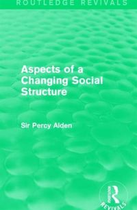 Produktbild: Alden, S: Aspects of a Changing Social Structure