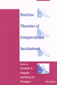 Produktbild: Positive Theories of Congressional Institutions
