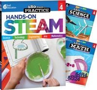 Produktbild: 180 Days(r) Steam, Science, & Math Grade 4: 3-Book Set