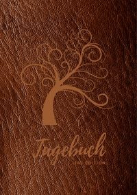 Produktbild: Tagebuch f&uuml;r M&auml;nner und Frauen - A5 liniert - 100 Seiten 90g/m&sup2; - Soft Cover Lebensbaum braun