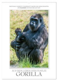 Produktbild: Emotionale Momente: Aus dem Leben der Familie Gorilla. (Wandkalender 2026 DIN A2 hoch), CALVENDO Monatskalender
