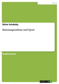 Produktbild: Belastungsasthma und Sport