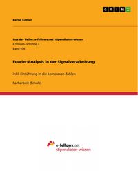 Produktbild: Fourier-Analysis in der Signalverarbeitung