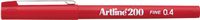 Produktbild: ARTLINE&reg; Faserschreiber 200, rot
