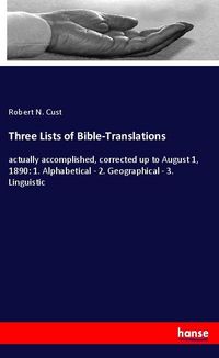 Produktbild: Three Lists of Bible-Translations