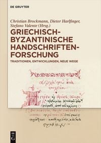 Produktbild: Griechisch-byzantinische Handschriftenforschung