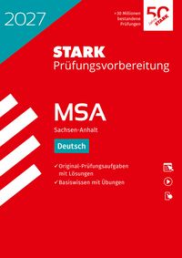 Produktbild: STARK Deutsch - MSA (Mittlerer Schulabschluss) 2027 Sachsen-Anhalt - Pr&uuml;fungsvorbereitung