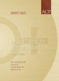 Produktbild: Medical Care of the Pregnant Patient
