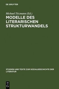Produktbild: Modelle des literarischen Strukturwandels