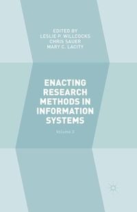 Produktbild: Enacting Research Methods in Information Systems: Volume 3