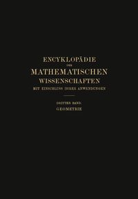 Produktbild: Encyklop&auml;die der Mathematischen Wissenschaften mit Einschluss ihrer Anwendungen