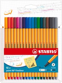 Bild vom Artikel STABILO Fineliner point 88® 18er Set vom Autor 