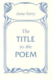 Produktbild: The Title to the Poem