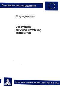 Produktbild: Das Problem der Zweckverfehlung beim Betrug