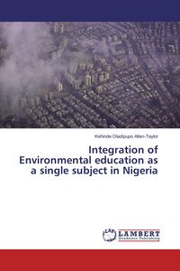 Produktbild: Integration of Environmental education as a single subject in Nigeria