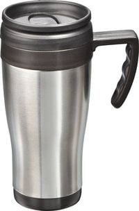 Produktbild: MATO interpr&auml;sent Thermobecher Edelstahl (geb&uuml;rstet), Schwarz 0.4l 4180